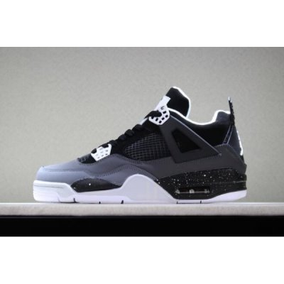 Nike Air Jordan 4 Retro Siyah / Gri / Platini Basketbol Ayakkabısı Türkiye - 504OXSUR